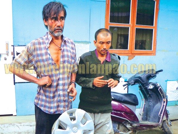 Man caught while trying to steal spare tyre