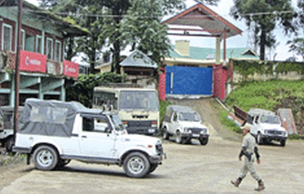 A scene in front of a Govt office at Ukhrul