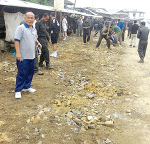State security forces revamp roads in Ukhrul