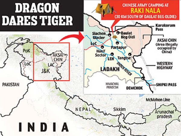 Chinese troops 'intrude' 25 km into Ladakh