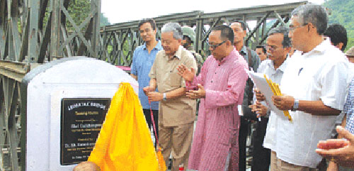 Leimatak bailey bridge inaugurated Dy CM dismisses all allegations of discrimination