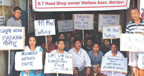  Shop Owners at BT road demanding two wheeler parking permit