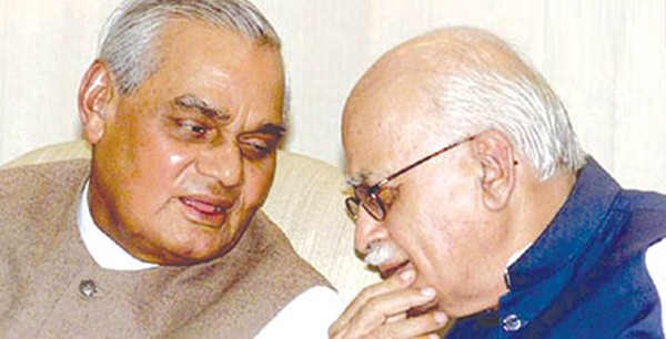 Former Prime Minister Atal Behari Vajpayee and LK Advani