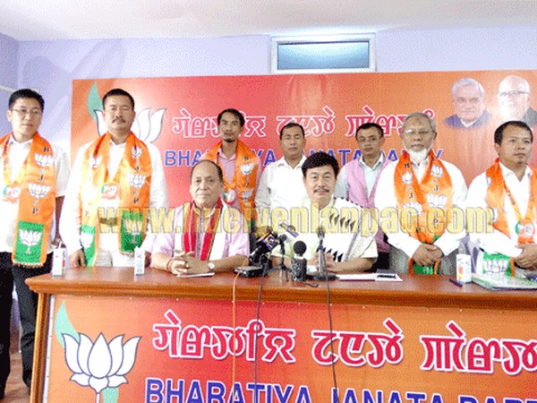 reception function held at BJP Manipur Unit office, Nityaipat Chuthek Imphal