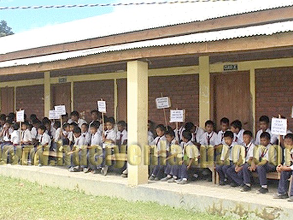 Chakpikarong students protest transfer of their teachers