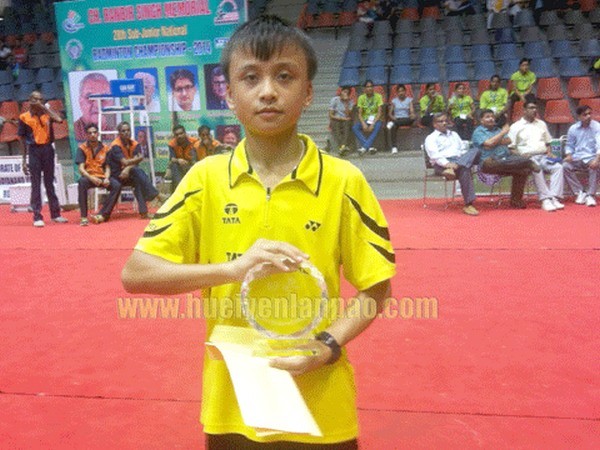 Meiraba Luwang of Manipur - champion in Under-13 boys' single/double