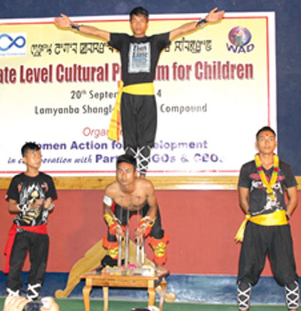 Children showcasing their talent at the occasion