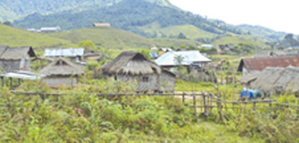 A view of human habitation at Bunning valley