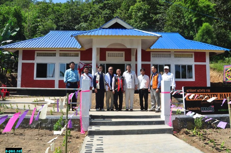 MTDC T.Manga Vaiphei Inaugurated Community Hall at Lamdan Village Churachandpur