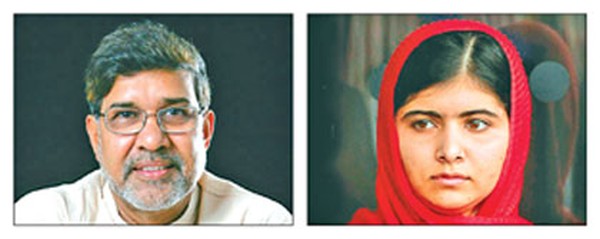 Kailash Satyatarthi and Malala Yousafzai