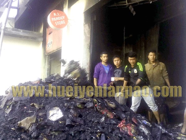 Inferno razes ML Pandey store at Kangpokpi
