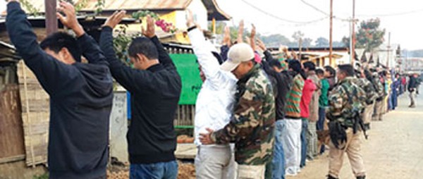 A search operation in Imphal East