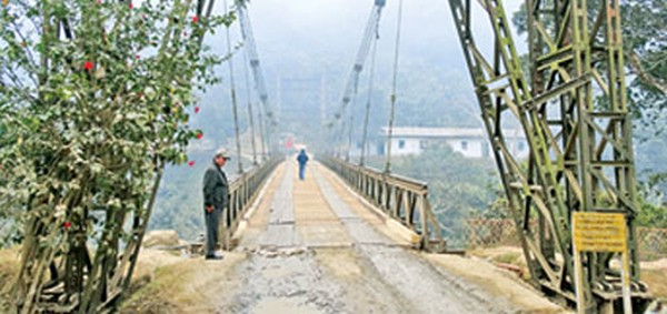 Makru bridge on the Imphal-Jiribam road