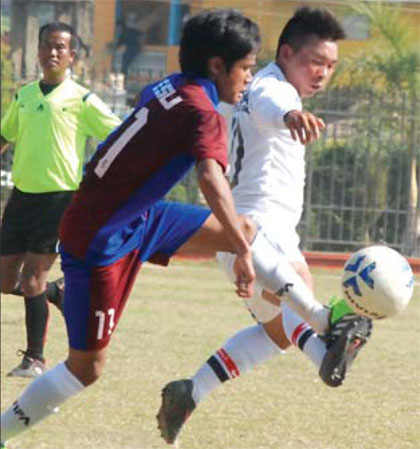 ESU, Wangkhei and DSA-XI, Tamenglong players in action