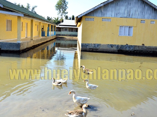Keirao MAating PHC sits on water