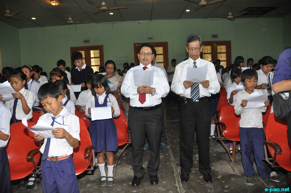 National Cleanliness Day on the 145th Birth Anniversary of Mahatma Gandhi at GM Hall, Imphal  :: 02 October 2014