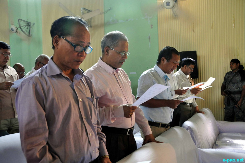 National Cleanliness Day on the 145th Birth Anniversary of Mahatma Gandhi at GM Hall, Imphal  :: 02 October 2014