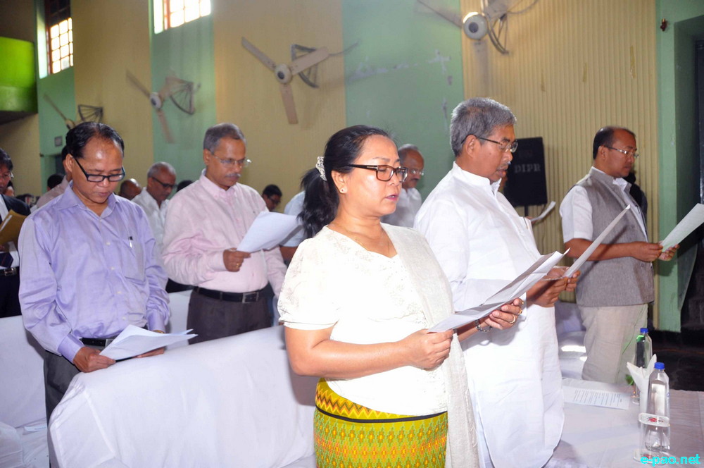 National Cleanliness Day on the 145th Birth Anniversary of Mahatma Gandhi at GM Hall, Imphal  :: 02 October 2014