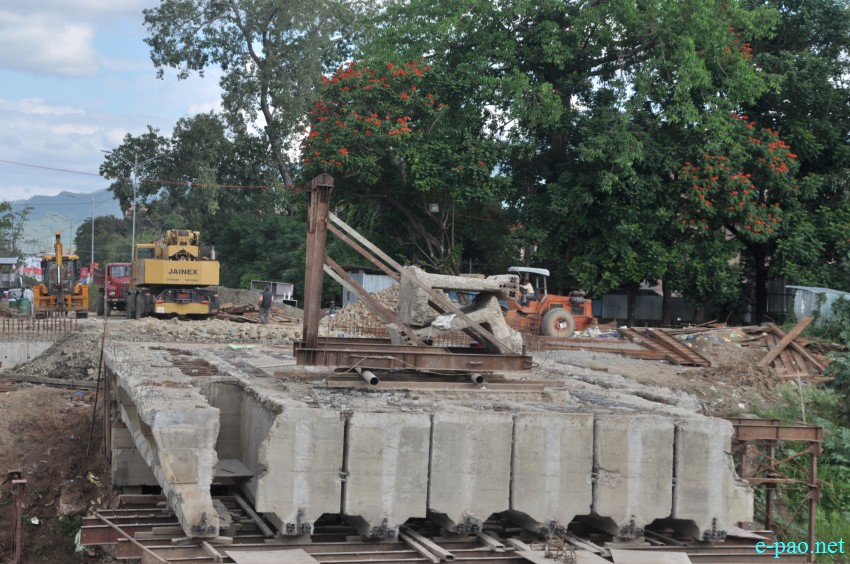 Construction is still underway for Sanjenthong Bridge as on October 30 2014