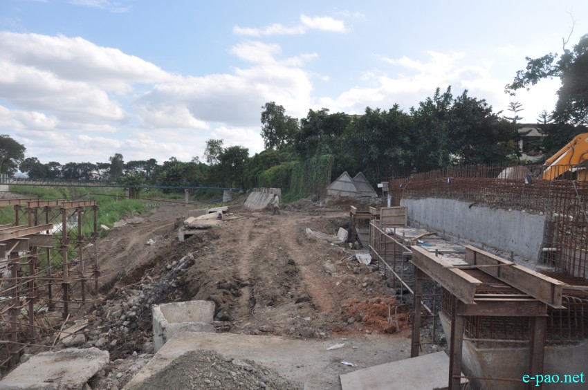 Construction is still underway for Sanjenthong Bridge as on October 30 2014