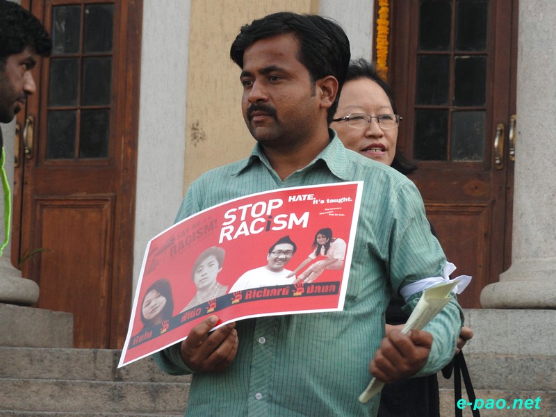 Protest ride by Bikers Against Racial Discrimination (BARD) at Bangalore :: 16th February, 2014