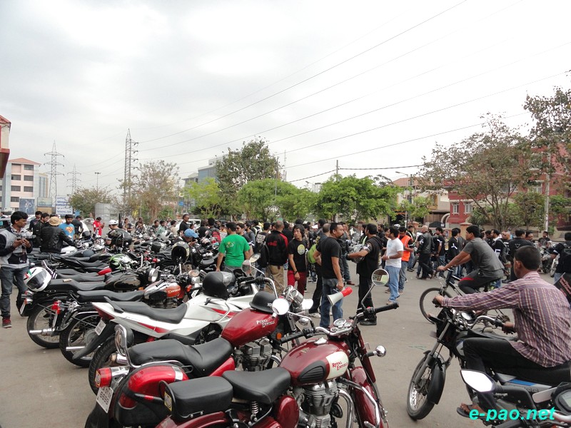 Protest ride by Bikers Against Racial Discrimination (BARD) at Bangalore :: 16th February, 2014