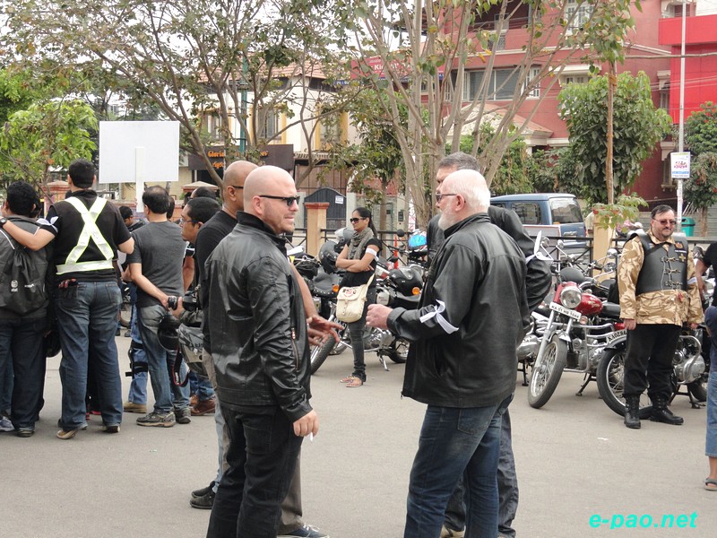 Protest ride by Bikers Against Racial Discrimination (BARD) at Bangalore :: 16th February, 2014