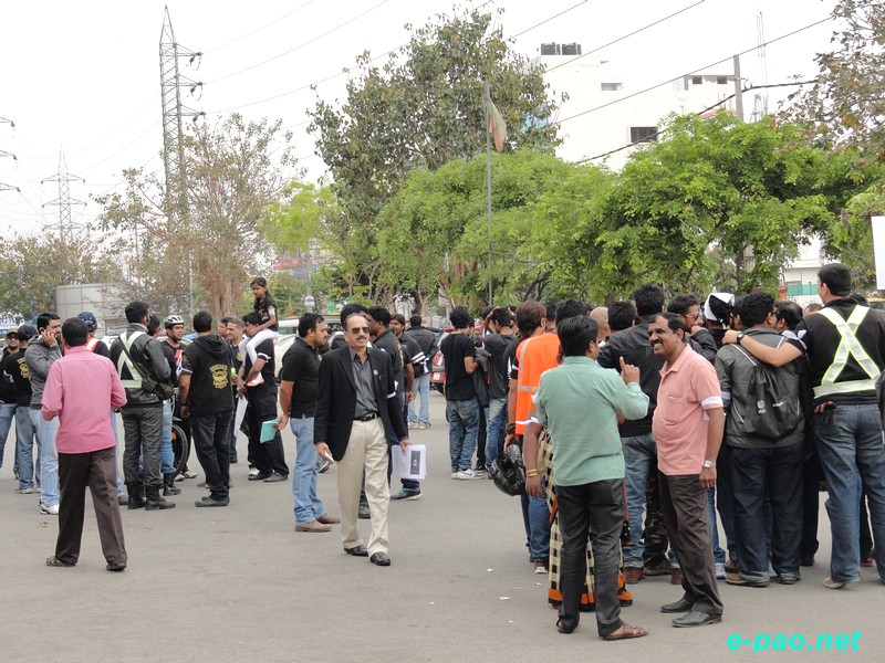 Protest ride by Bikers Against Racial Discrimination (BARD) at Bangalore :: 16th February, 2014