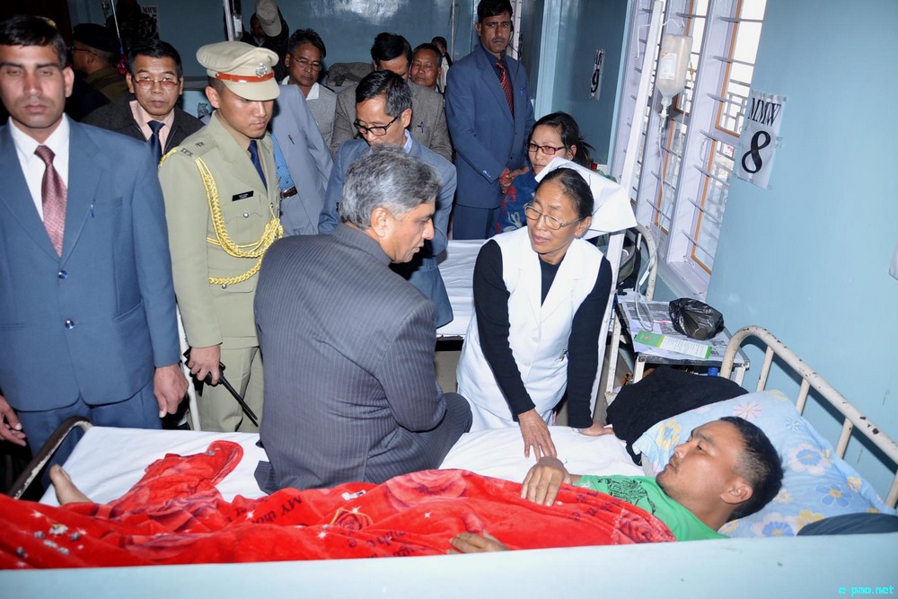 Manipur Governor VK Duggal visit Lamka Town ::  31st January 2014
