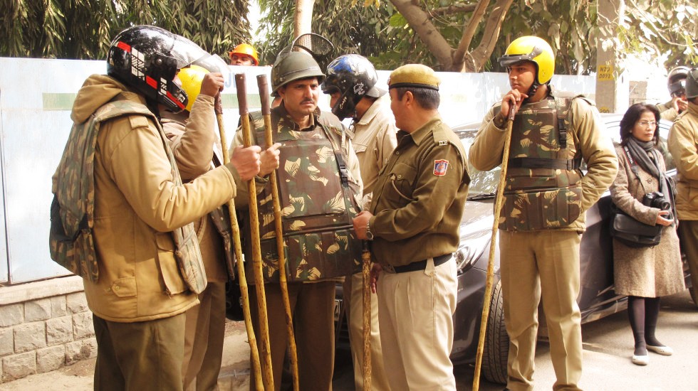 Protest in Delhi against killing of Nido Taniam (a youth from Arunachal Pradesh :: 01 February 2014
