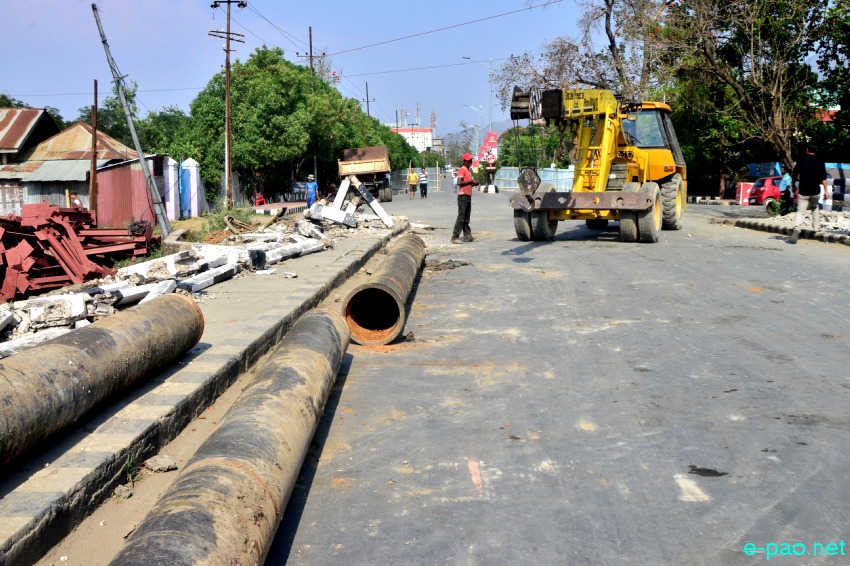 Sanjenthong, over Imphal River connecting Imphal East and Imphal West district dismantled :: 30 April 2014 