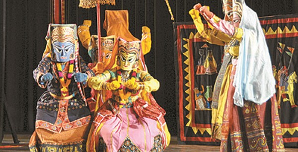 A dance number being staged  at Nritya Sanrachna on January 03 2015 