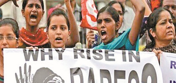 Protest demonstration against rising cases of rape 