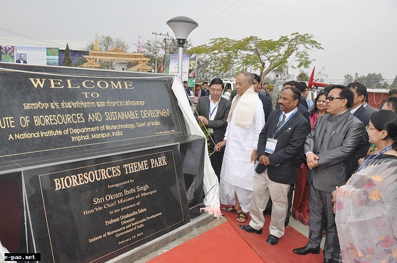 CM inaugurated '1st National Bioresources and Sustainable Development Summit 2015' at Takyelpat
