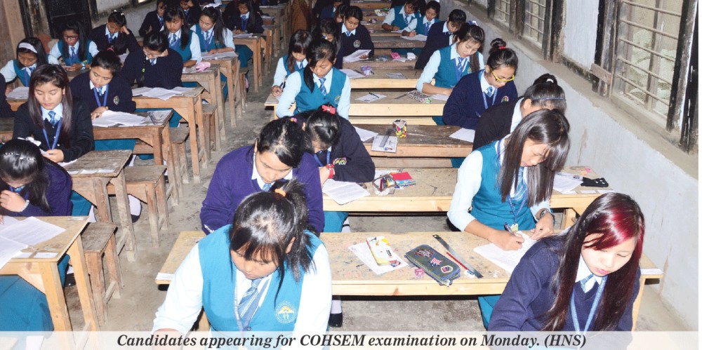 Candidates appearing for COHSEM examination on Monday