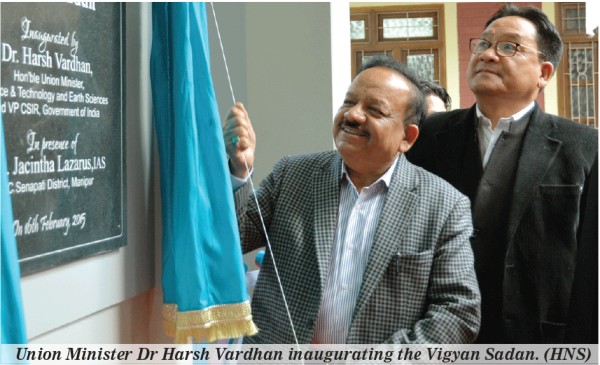 Union Minister Dr Harsh Vardhan inaugurating the Vigyan Sadan