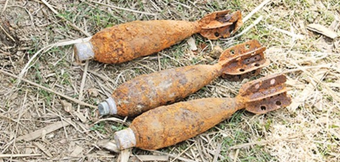 The WW II mortars found 