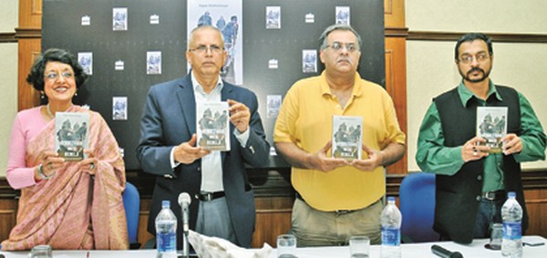 Release function of the book 'Rendezvous with Rebel' and far right the author