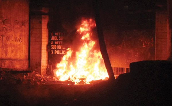 SDPO office set on fire