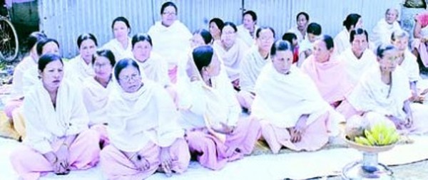 Womenfolk on dharna on March 17 demanding Inner Line Permit System 