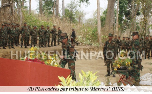 PLA cadres pay tribute to 'Martyrs'
