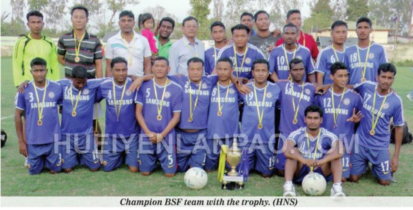 Champion BSF team with the trophy