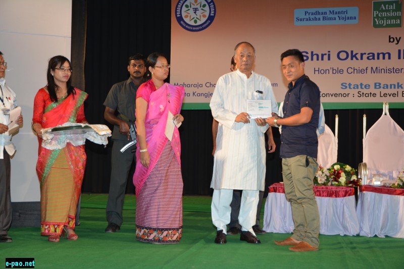 CM launching of three social security scheme at Chandrakirti auditorium, Palace compound