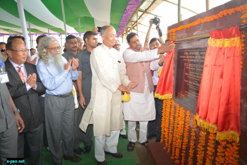 CM Inauguration of Administrative Block, Academic Block & foundation stone of main building& PG Boys hostel of NIT Permanent campus Langol