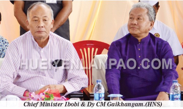 Chief Minister Ibobi & Dy CM Gaikhangam