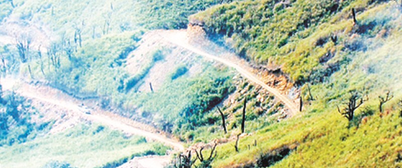Approach road to Dzuko Valley built from Nagaland side-File photo