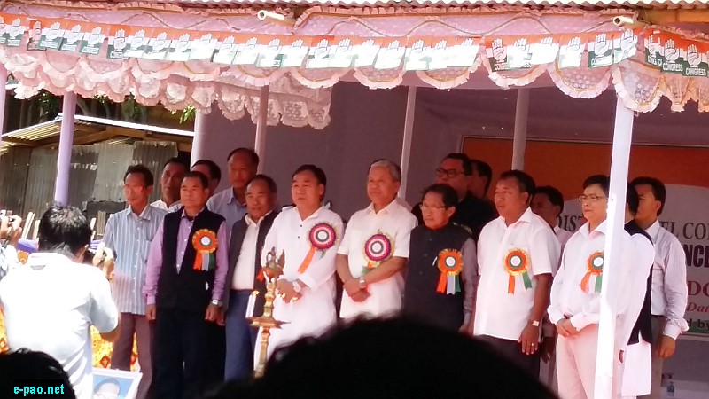 Congress Meeting ( for  Tamenglong District ) at  Longmai (Noney) Ground  on 20 May 2015 ; (Gaikhangam, Deputy Chief Minister &  contesting  candidate of  ADC Election  are  present at  the  said meeting) More  than 1000 for supporter come  to  grace the  meeting