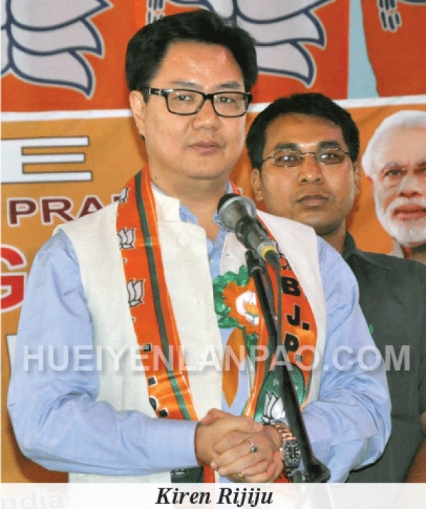 Union Minister of State for Home Affairs  Kiren Rijiju