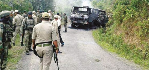 File pic of the vehicle which bore the brunt of the attack on June 4