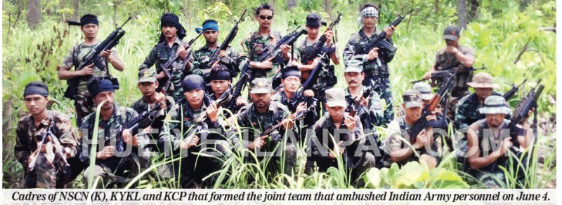 Cadres of NSCN (K), KYKL and KCP that formed the joint team that ambushed Indian Army personnel on June 4